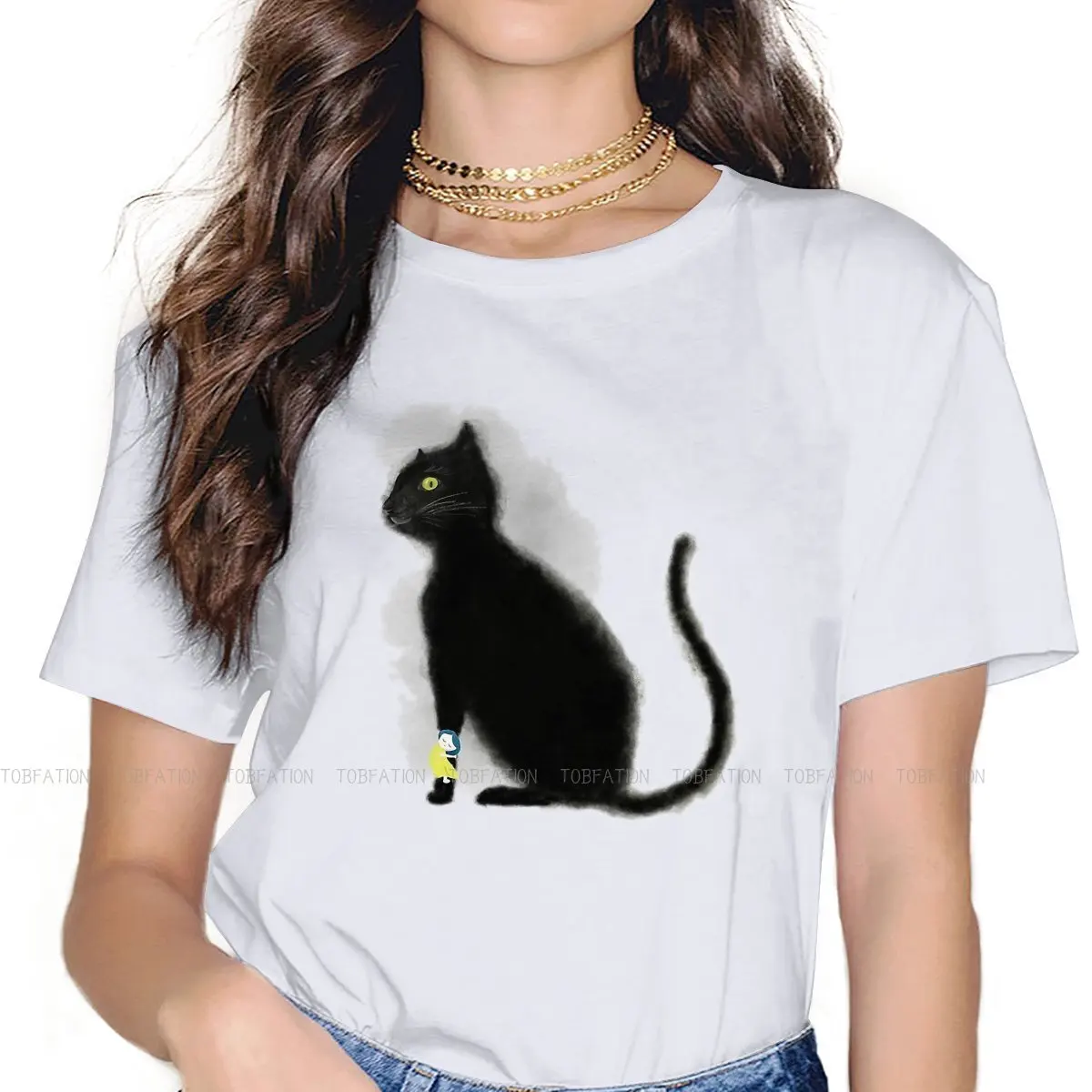 

My Pet Monster Adventure Anime TShirt for Woman Girl Chiffon Leisure Tee T Shirt 5XL Trendy Loose