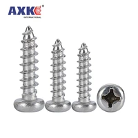 1050pcs m3 5 m3 9 m4 2 m4 8 m5 5 m6 3 304 a2 70 stainless steel cross phillips pan round head self tapping furniture wood screw