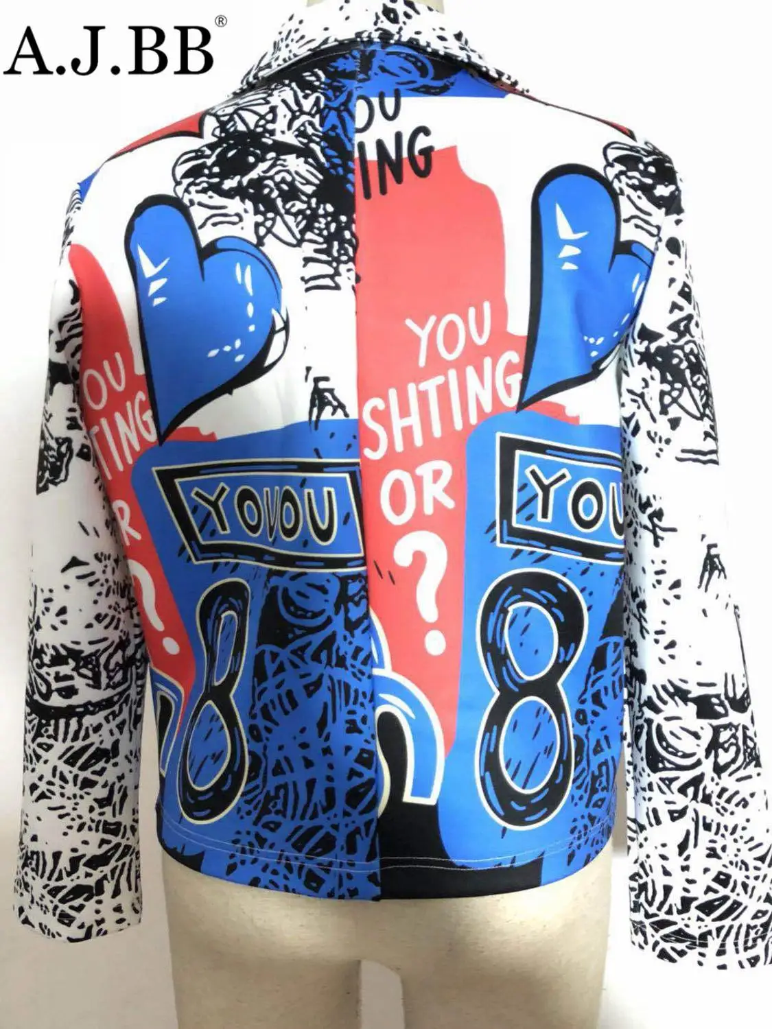 Европейская Повседневная куртка с разноцветным принтом модное женское пальто на