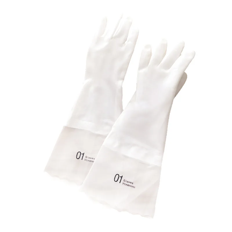 Домашние перчатки осень-зима однослойные эмульсионные Нескользящие прочные