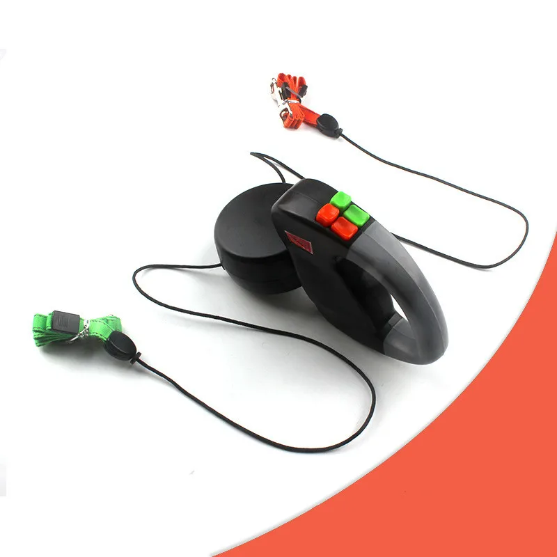 Автоматический телескопический поводок для собак с двумя головками ABS