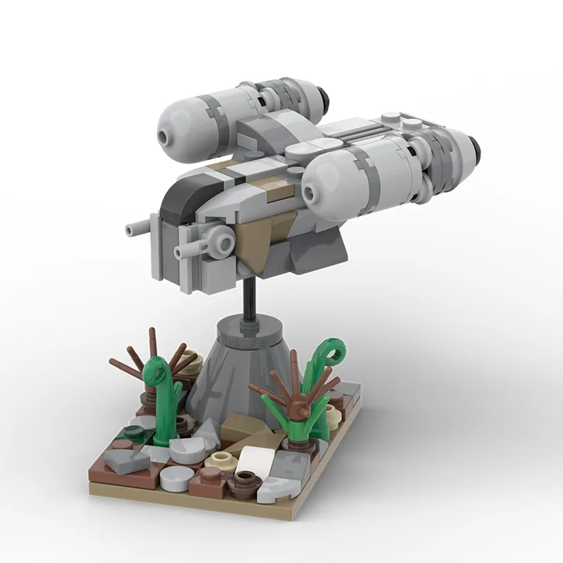 MOC-51912 кинозвезда Мини Космический корабль бритвы сцены космический