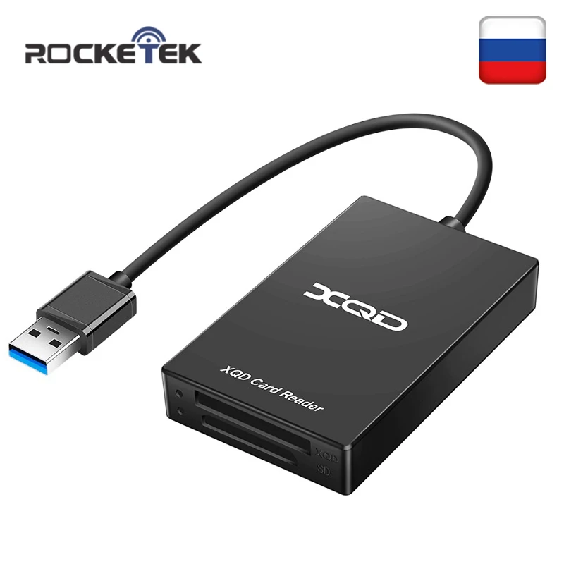 Rocketek USB 3,0 XQD SD работает одновременно считыватель карт памяти передача sony серии M/G для Windows/Mac OS компьютера
