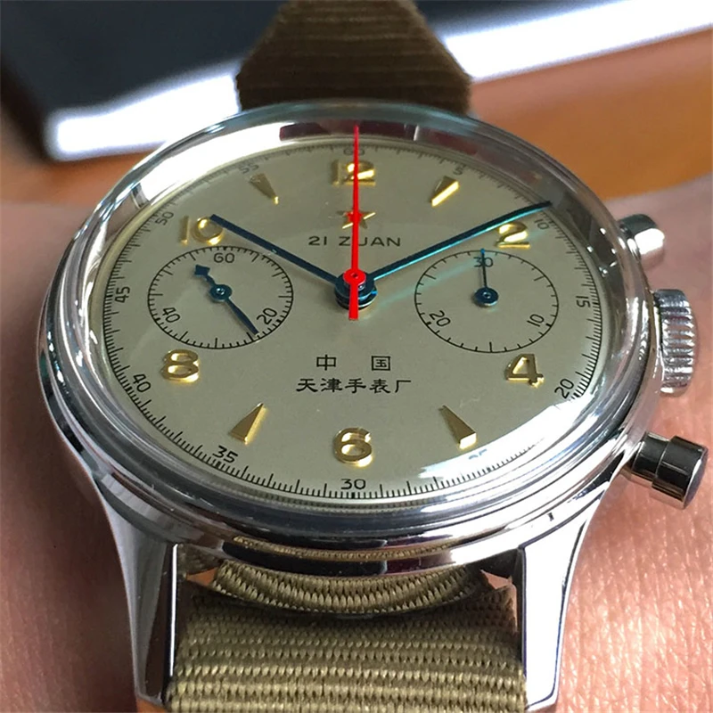 Винтажные мужские часы Seagull 1963 сапфировое стекло 30 м водонепроницаемое сапфировое стекло механический хронограф мужские s наручные часы для пилотов