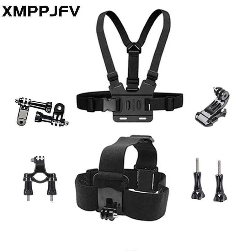 Набор аксессуаров XMPPJFV для Gopro Hero 10 9 8 7 6, черный нагрудный ремешок для 5 4 3 + 4session YI 4K AKASO DBPOWER Vantop SJCAM EKEN Набор аксессуаров XMPPJFV для Gopro Hero 10 9 8 7 6, черный нагрудный ремешок для 5 4 3 + 4session YI 4K AKASO DBPOWER Vantop SJCAM EKEN