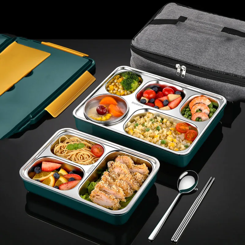 Bento Box 304 ланч-бокс из нержавеющей стали для детей офисный работник изолированный