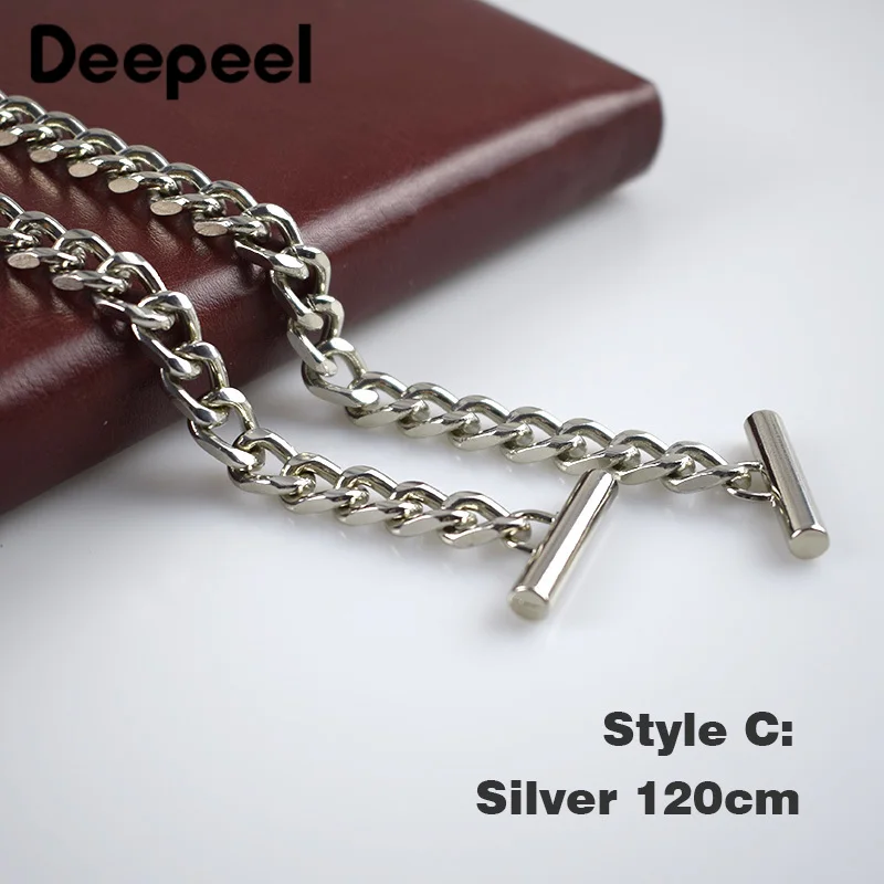 Deepeel 120 см Сумки из натуральной кожи с металлическими цепочками сумка для ношения