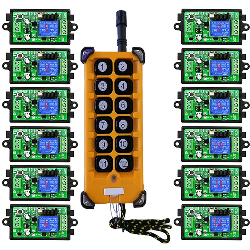 Беспроводной пульт дистанционного управления на 1 канал 3000 м 12 в пост. Тока 24 В -