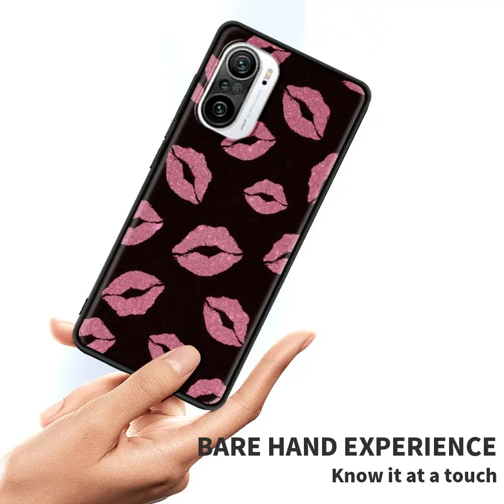 

Fitted Case For Xiaomi Redmi Note 9S K40 8 9 8T 9T 7 9C 9A 7A 6A 8A K30 Pro Soft Tpu Phone Cover Sac Sexy Lips
