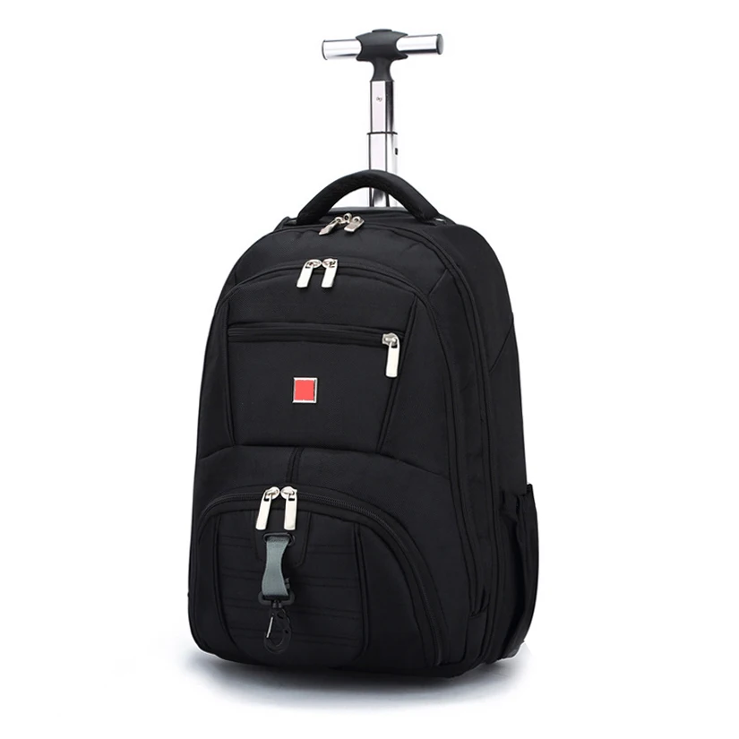 Swiss army knife suitcase trolley shoulder bag 18 inch backpack trolley dual-use bag travel bag fashion luggage
