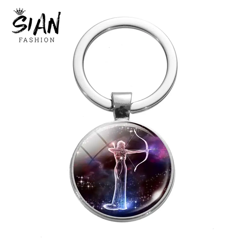 Новинка 2019 цепочка для ключей SIAN из 12 созвездий туманности галактики знаков