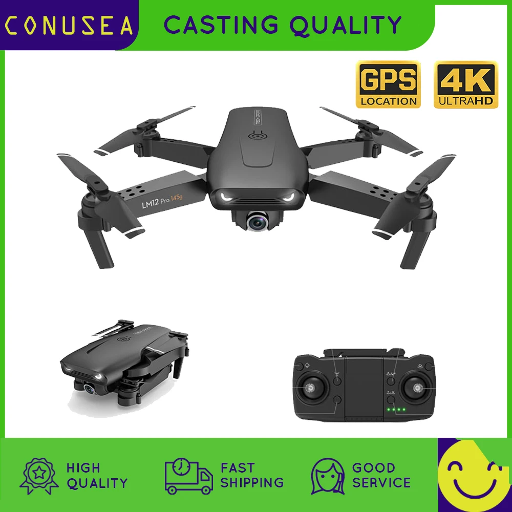 CONUSEA 2020 Новый мини Дрон 4K с Wi Fi FPV двойная HD камера оптический поток складной