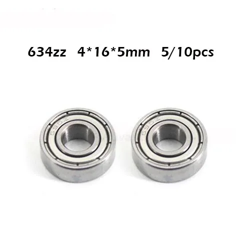 634ZZ подшипник 4*16*5 мм 5/10 шт. ABEC 1 Класс R1640HH 634Z миниатюрный 634 ZZ шариковые