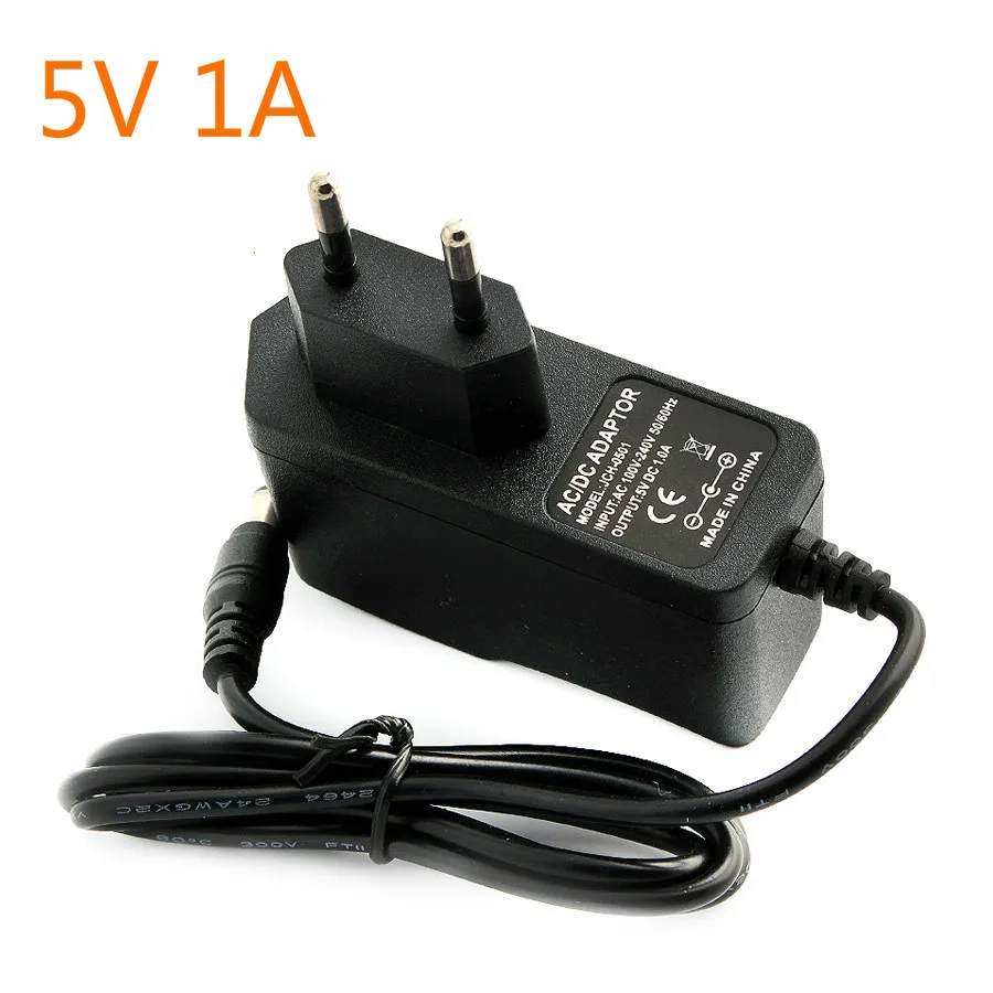 9V адаптер питания DC 5V 6V 9V 12V 24V 1A Универсальный адаптер питания от 220V до 12V AC DC US EU штекер для светодиодной ленты светильник - Цвет: 5V 1A
