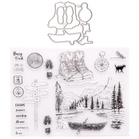diy journey clear stamps transparent silicone stamp card hand account rubber stamps