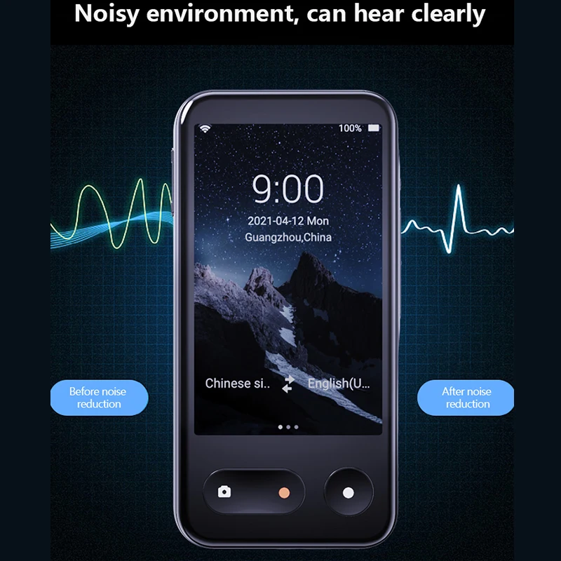 

T7 4G The Internet Smart Voice Translator 138 Multi Languages In Real Time Online Instant Off Line Translation AI Conversion