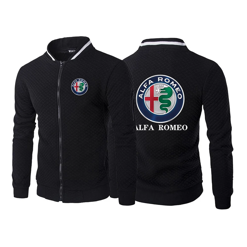 Alfa Romeo-chaqueta deportiva para hombre, abrigo con cremallera y bolsillo para correr, ropa deportiva para entrenamiento, gimnasio