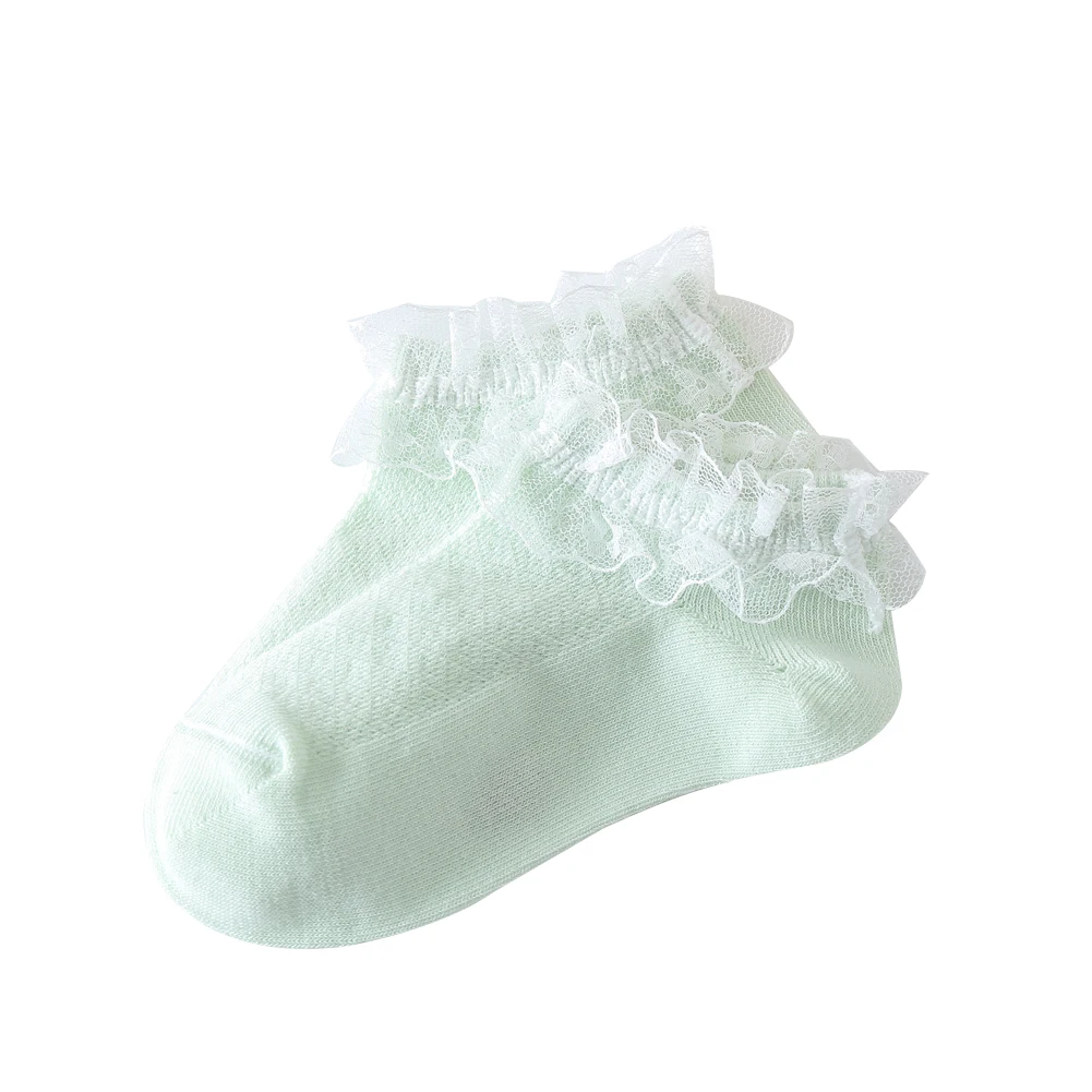 Чулки для новорожденных девочек детские носки с бахромой милые мягкие хлопковые