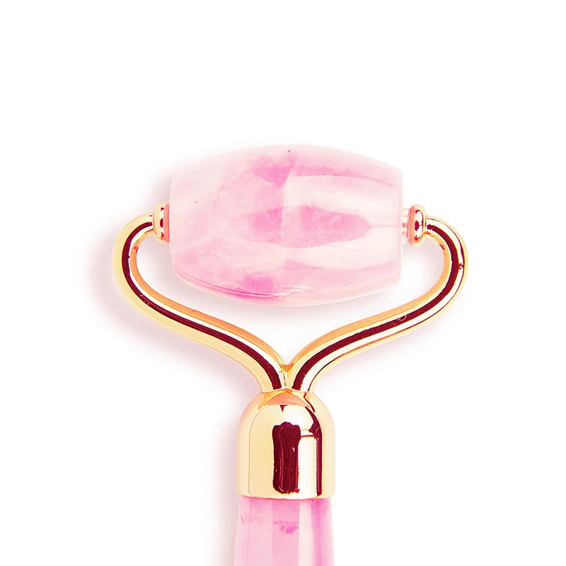 Натуральный нефритовый ролик из Натурального Розового Кварца массажный камень