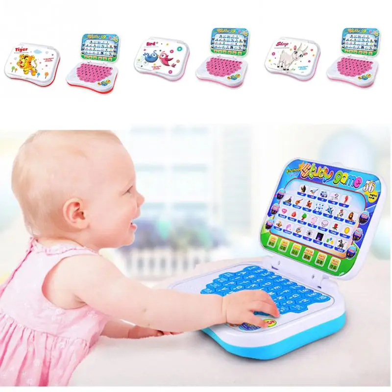 

Baby Multifunction Language Learning Machine Kids Laptop Toy Early Educational Computer Tablet Reading Machine Montessori Toys