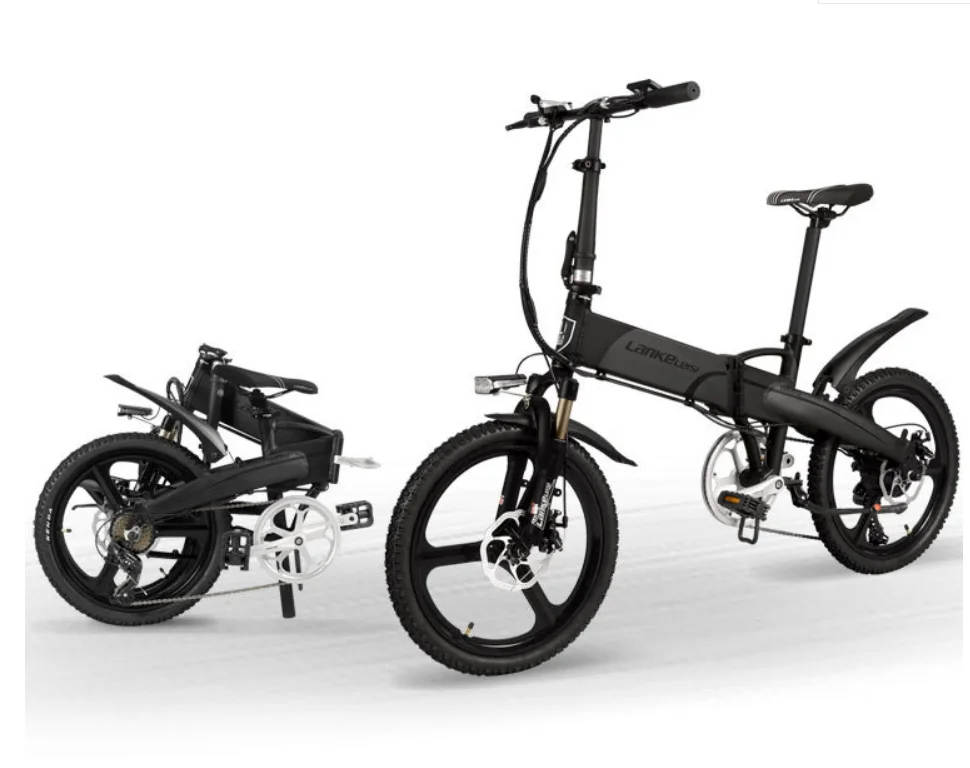 Лидер продаж 2020 электрический велосипед Lankeleisi G660 20 дюймов складной 48 в 400 Вт 13 Ач l