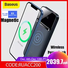 Baseus Power Bank 10000mAh  For iPhone 13 Wireless Charger PD 20W Fast Charger External Battery Portable Charger For iPhone 12