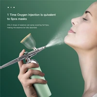 protable airbrush makeup facial steamer 0 3mm mini air compressor micronization oxygen water inject face spa nano mist spray gun