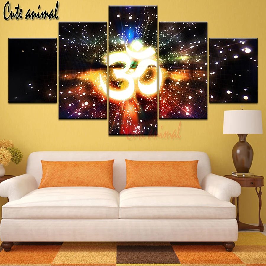 

5 pcs 5d diamond painting multi panel muslim islam holy bible text diamond mosaic stitch cross diamond embroidery full round