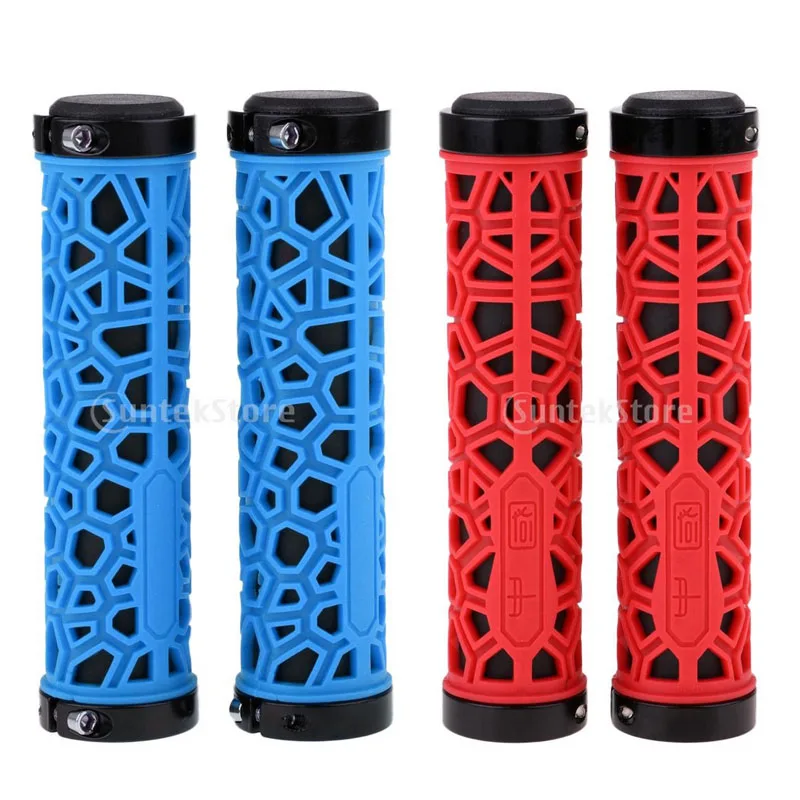 Ручки с двойным замком для велосипеда резиновые детали горного BMX города и