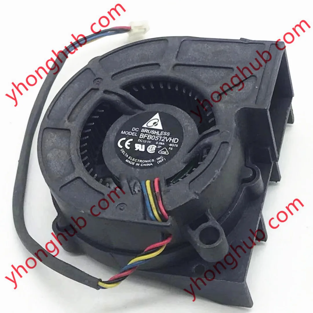 4-проводной вентилятор охлаждения сервера Delta Electronics BFB0512VHD 8G75 DC 12 В 0,28 а 50x50x20 мм