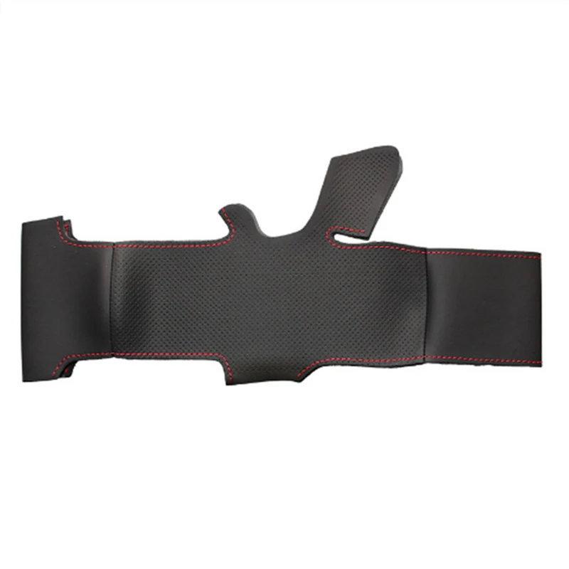 

Top Leather Steering Wheel Hand-stitch on Wrap Cover For Honda CRV CR-V 2012-15