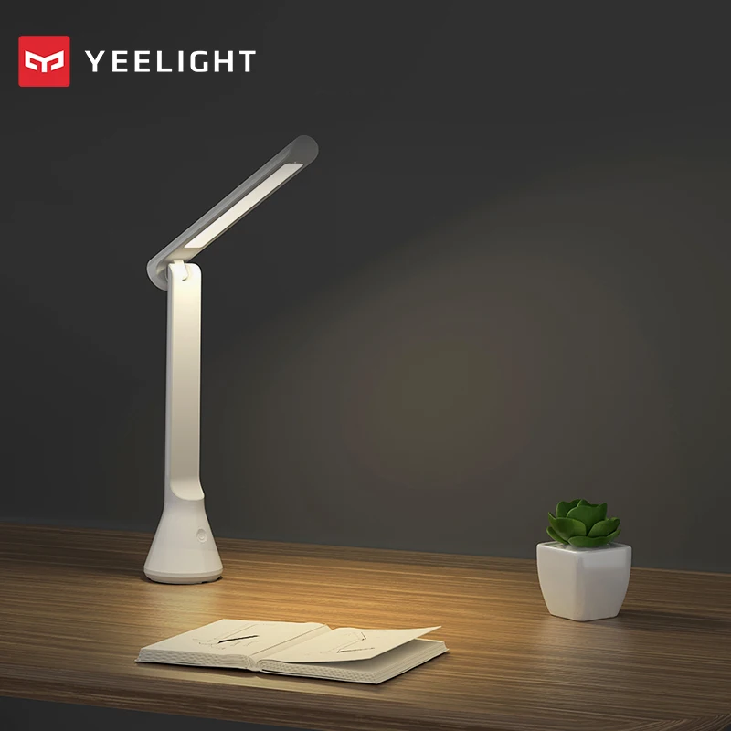 Yeelight складной USB Перезаряжаемые Светодиодный Настольные лампы с регулируемой