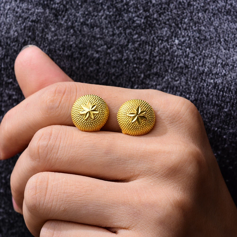 Новые российские золотые серьги Wando для женщин оптовая продажа гвоздики Прямая