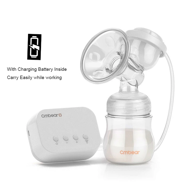 Автоматический молокоотсос с встроенным литиевым аккумулятором присоска для