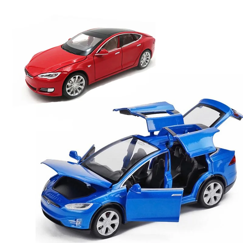 Новое поступление 2020 1:32 Tesla Model S модель автомобиля из сплава шесть открытых