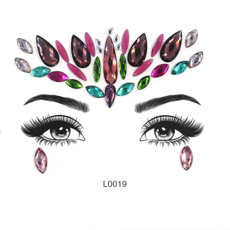 Вечерние наклейки на лицо королевы алмазные Временные татуировки свадьбу день