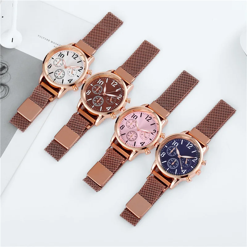 

2020 Ladies Alloy Strap Magnetite Watch Trend Watch Women Casual Fashion Ladies Watch Personalized Quartz Clocks zegarek damski