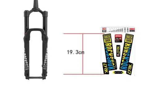 2018 ROCK SHOX тексты вилки МТБ Стикеры для горного велосипеда велосипедная передняя