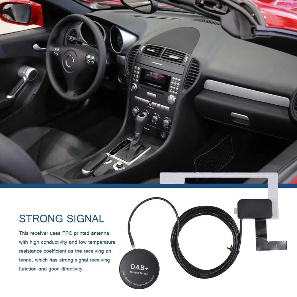 

DAB + антенный приемник с USB-адаптером для Android 4,4, автомобильный стерео DVD-плеер, приемник DAB, автомобильный радиоприемник, антенный Кабель-адап...