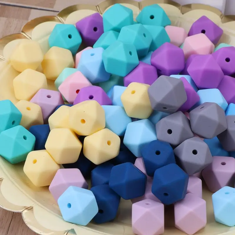 

10pcs Silicone Beads Baby Teething Teether Bead Baby Toy DIY Pacifier Accessory
