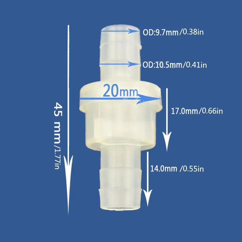Устойчивый к давлению обратный клапан из натурального пластика антиозоновый