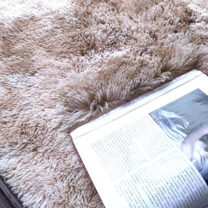 

Bubble Kus Soft Zijden Tapijten Voor Woonkamer Slaapkamer Kid Kamer Tapijten Thuis Tie-Dye Gradint Faux Bont Tapijt pluizige