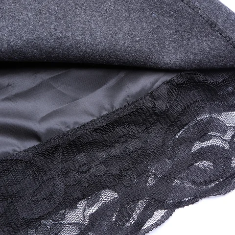 Женская мини-юбка с высокой талией Zuolunouba, Черная кружевная юбка с эластичным поясом, лето