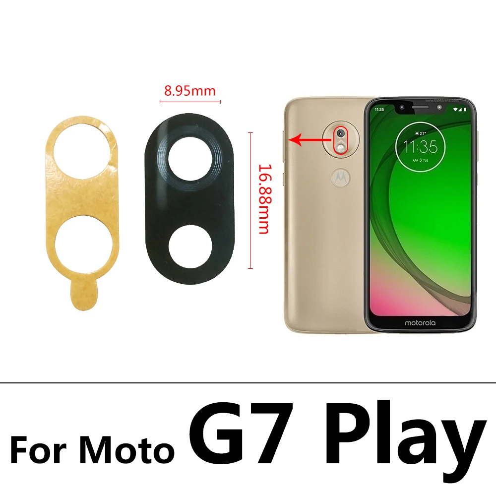 Новинка для Motorola Moto E6 E4 Plus G5 G5S G6 X4 G7 G8 Play E7 power Lite задняя камера стеклянный объектив