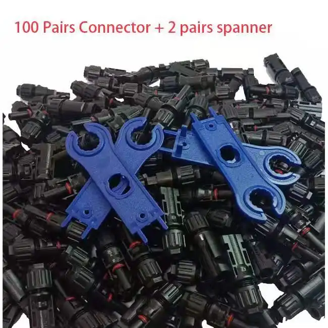100 pairs 2 pairs 100 пар/лот, MC4 соединитель солнечной батареи MC4 соединители солнечной панели мужской и женский 30A 1000 В DC UL IP67 для солнечного кабеля - Цвет: 100 pairs 2 pairs