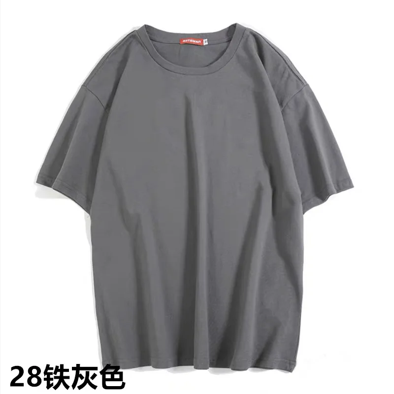 

2021 summer popular pullover T-shirt round neck fashion solid color fashion T-shirt top hot sale HT01