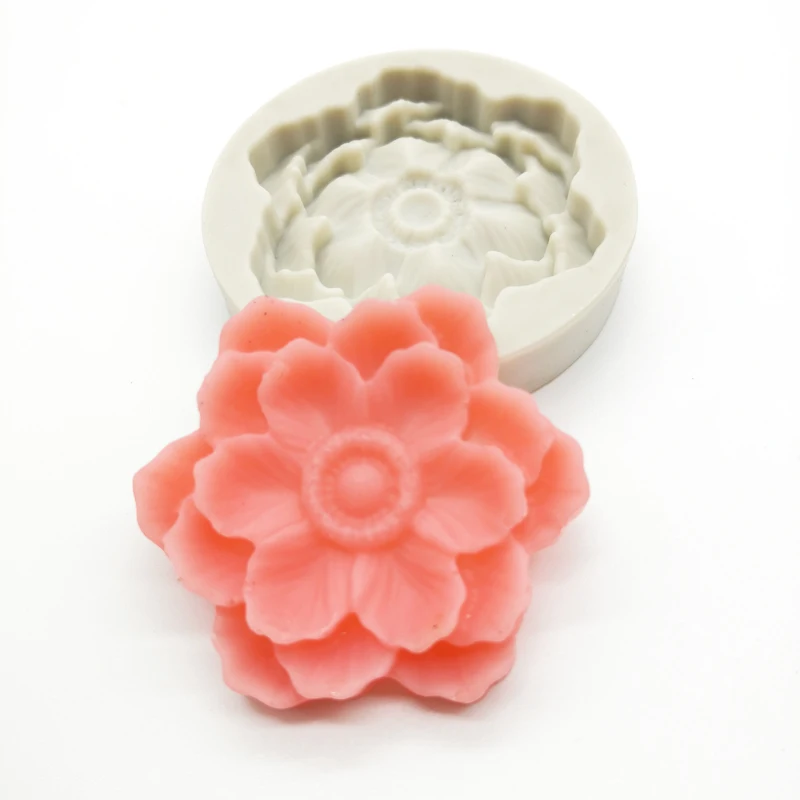 Цветок Изысканная силиконовая форма 3D Торт Шоколад десерт помадка|Формы для