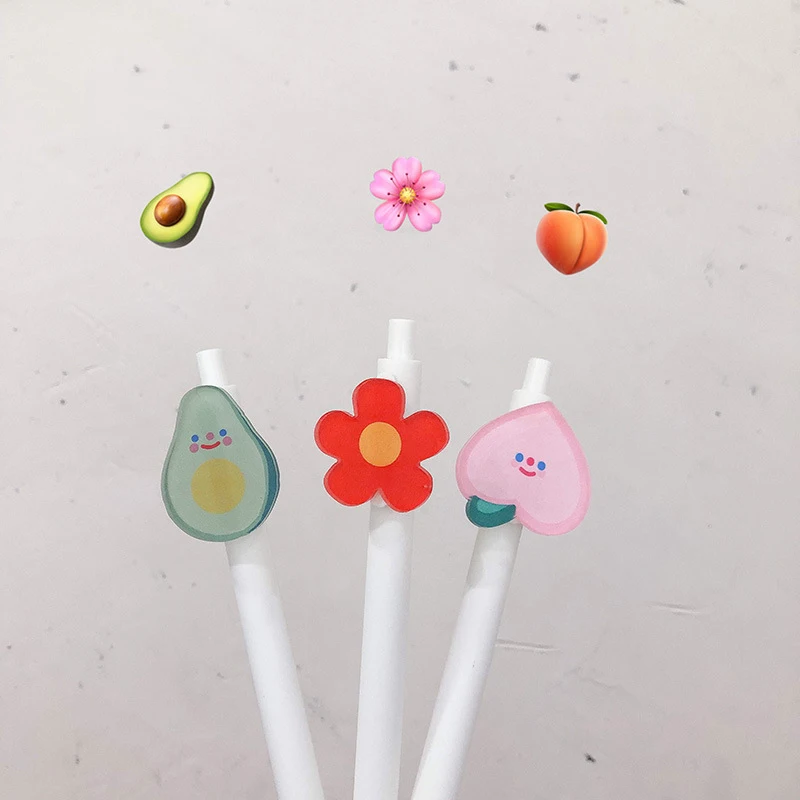 

0.5 Cute Soft Black Gel Pen Kawaii Stationery Office School Supply Decompression