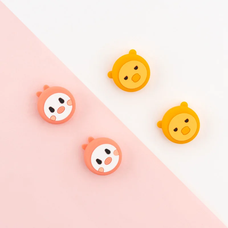Cute Bear Cat Thumb Grips For Nintendo Switch Joystick Cover Shell JoyCon Handle Case Rocker Cap Accessories | Электроника