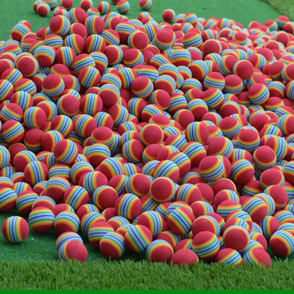 

8pcs 42mm Rainbow EVA Practice Indoor Training Aid Training (Colorful)